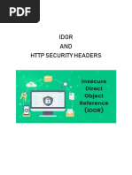 IDOR and HTTP Security Headers