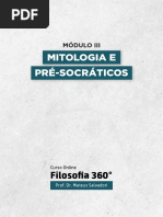 Mitologia e Pré-Socráticos