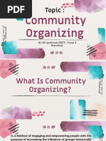 Topic Community Organizing Report NSTP