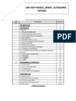 Phased Array Ultrasonic Testing Procedure