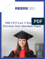 MH CET Law 3 Year LLB Previous Year Question Paper