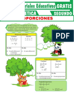 Proporciones para Segundo Grado de Secundaria