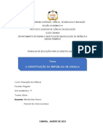 A Constituição Da República de Angola