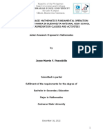 Pascobillo Joyce Marrie F. Action Research Proposal