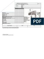 Formato de Inspección Preoperacional Taladro