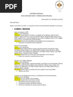 Reporte Semanal VUA Coordinación de Difusión Cultural - 17 de Febrero 2023