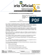 Lei Municipal 1631-2022 - Plano Diretor Do Municipio de Paracambi