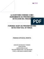 La Auditoria Forense Como Herramienta de Prevencion y Deteccion Del Fraude