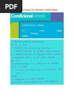 Estructuras de Control Condicional