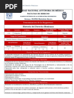 Historia Del Derecho Mexicano Programa de Estudios