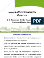 2-1. Review On Crystal Structure and Quantum Physics Bands