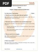 CBSE Class 9 Science Chapter 15 Improvement in Food Resources Important Questions 2022-23