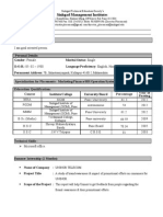 Nilam Mahadev Khaire SIOM (Sample CV)