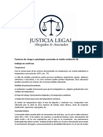 Factores de Riesgo y Patologías Asociadas Al Medio Ambiente de Trabajo en Archivos