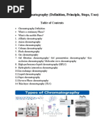 Typesof Chromatography