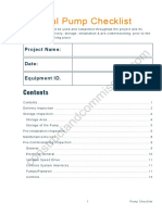 049b Pump Checklist