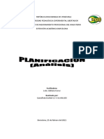 Ananlisis Planificacion 