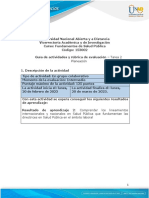 Guía de Actividades y Rúbrica de Evaluación - Unidad 1 - Tarea 2 - Planeación