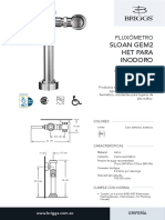 Fluxometro Sloan GEM2 HET Inodoro