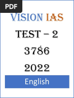 Vision IAS Prelims 2023 Test 2 (E) @cse - Updates