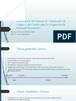 Elaboración Del Manual de Clasificador de Cargos y