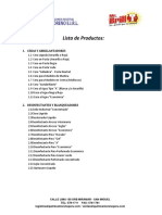 Lista de Productos