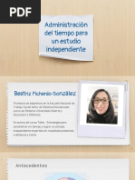 Administración Del Tiempo para Un Estudio Independiente - BPG - 2021