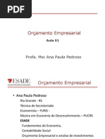 Aula 01 - Orçamento Empresarial