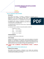 006 - Especificaciones Técnicas de Instalaciones Electricas