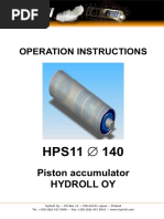 V80956 Hydroll Piston Accumulator HPS-11 140