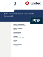 Tarea 5.1 Política Gubernamental y Desarrollo Humano Sostenible