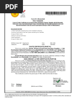 Form B 2 (Amended) RULE 5 (5) (4) (IV) : Caste Certificate (Part A)