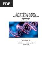 Sci 313.313L - Genetics-Learning Material - Vol. I