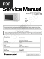 Panasonic nn-sm255w FDG Microwave Oven SM