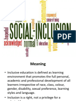 Social Inclusion