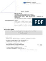 Texto Dramático - Discurso Direto e Indireto e Anúncio