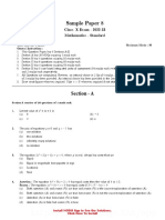 Maths Sample Paper