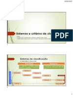 B8.1.1. Sistemas e Critérios de Classificação