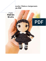 Llavero Wednesday Muneca Amigurumis Patrones Gratis PDF