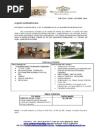 Cotizacion Habitaciones 2021