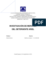 Investigacion de Mercado Detergente Ariel