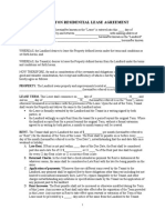 Standard Washington Residential Lease Agreement Template