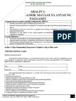 ARALIN 1 EsP G10 ISIP AT KILOS-LOOB MATAAS NA ANTAS NG PAGGAMIT