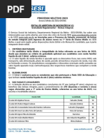 Processo Seletivo 2023: Rua Edístio Pondé, 342-Stiep. CEP:41 .770-395 - Salvador - Bahia