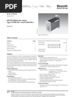 HNC100 Digital Axis Control Types VT-HNC100-1 and VT-HNC100-2