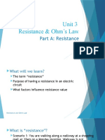 PEEE - Unit 3 Resistance and Ohm's Law (Part A)