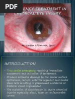 Emergency Treatment in Eye Chemical Injury