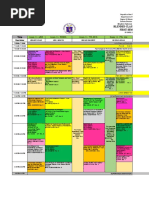 Midterm Exam Schedule SY 2022 - 2023