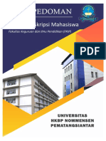 Buku Pedoman Penulisan Skripsi Mahasiswa Fkip Uhkbpnp