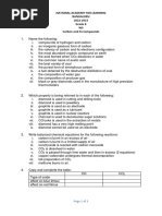 Grade 8 WS Carbon and Its Compounds